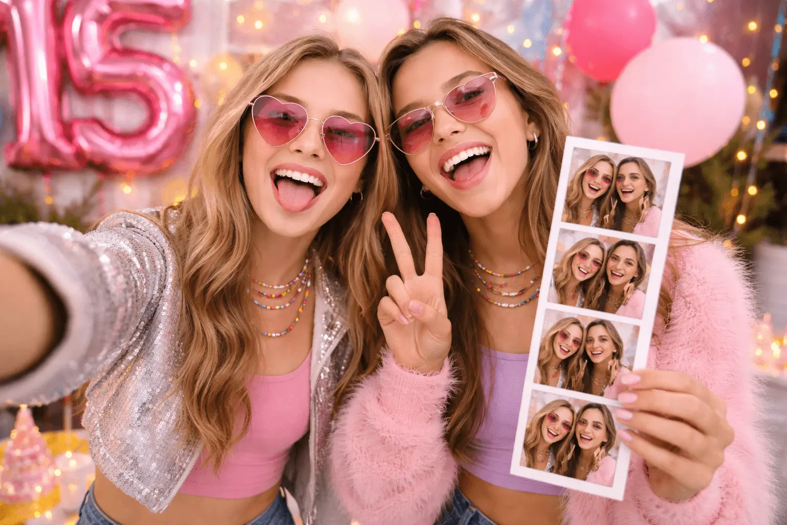 Party and birthday photo strip use case