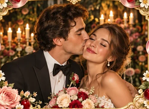 Cherub Romance फ़ोटो स्ट्रिप टेम्पलेट, सैंपल फ़ोटो 1