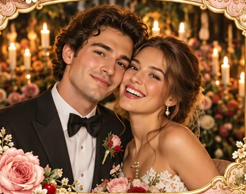 Cherub Romance फ़ोटो स्ट्रिप टेम्पलेट, सैंपल फ़ोटो 2